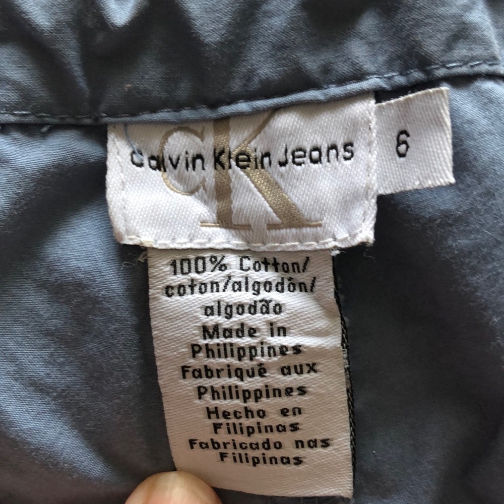 CALVIN KLEIN 100% COTTON JEANS. SIZE 6 - Picture 3 of 4